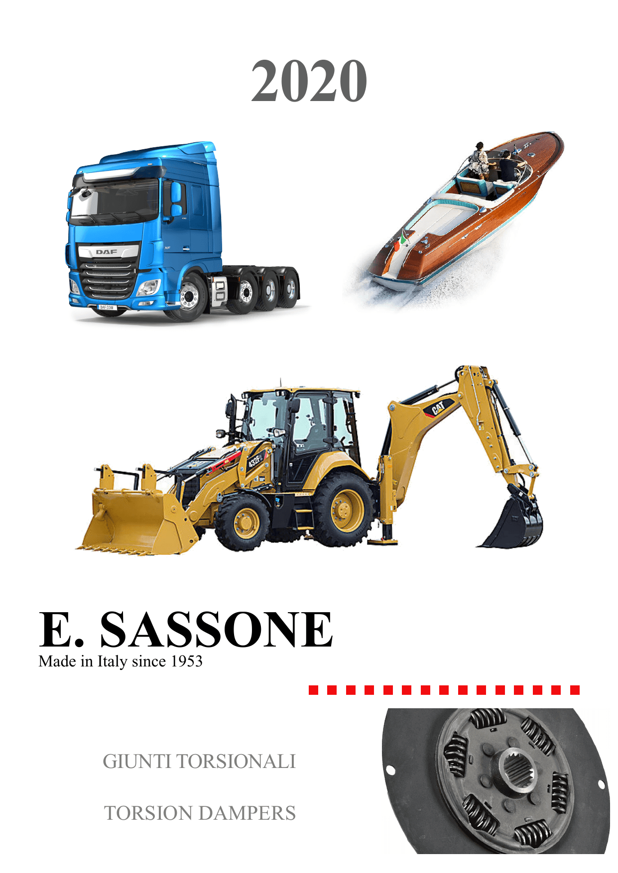 Copertina catalogo smorzatori torsionali E. SASSONE