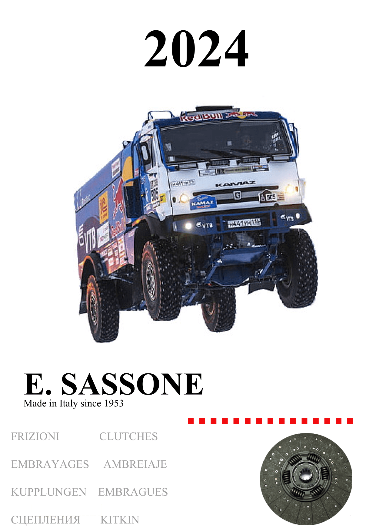 Copertina catalogo autocarri E. SASSONE